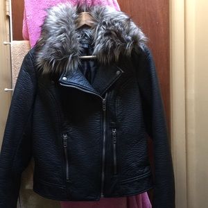 Faux leather jacket